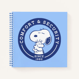 Komfort und Sicherheit   Snoopy & Woodstock Hug Notizbuch