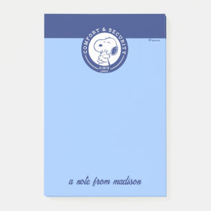 Komfort und Sicherheit Snoopy & Woodstock Hug Post-it Klebezettel