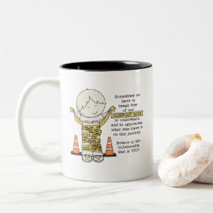 Komfort-Zone Zweifarbige Tasse