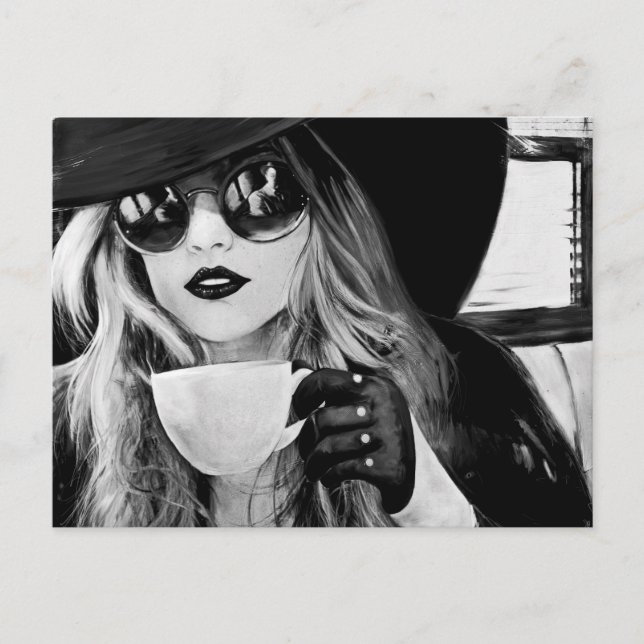 Komfortable Stille Postkarte (Vorderseite)