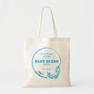 Komfortabler blauer Delphin-Totebeutel Tragetasche