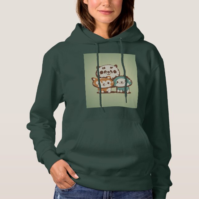 Komfortkatzen Hoodie (Vorderseite)