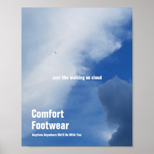 Komfortschuhe in Wolken Poster