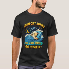 Komfortzonen, in denen Träume schlafen, Schafskuns T-Shirt