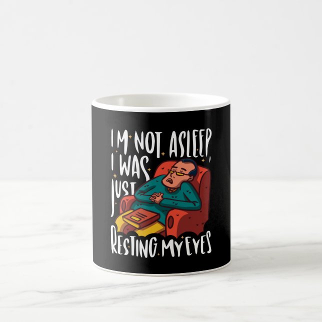 komisch, ich schlafe nicht, ich ruhte nur die Auge Kaffeetasse (Mittel)