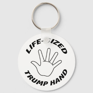 KOMISCH - TRUMPF-HAND IN LEBENSGRÖSSE SCHLÜSSELANHÄNGER