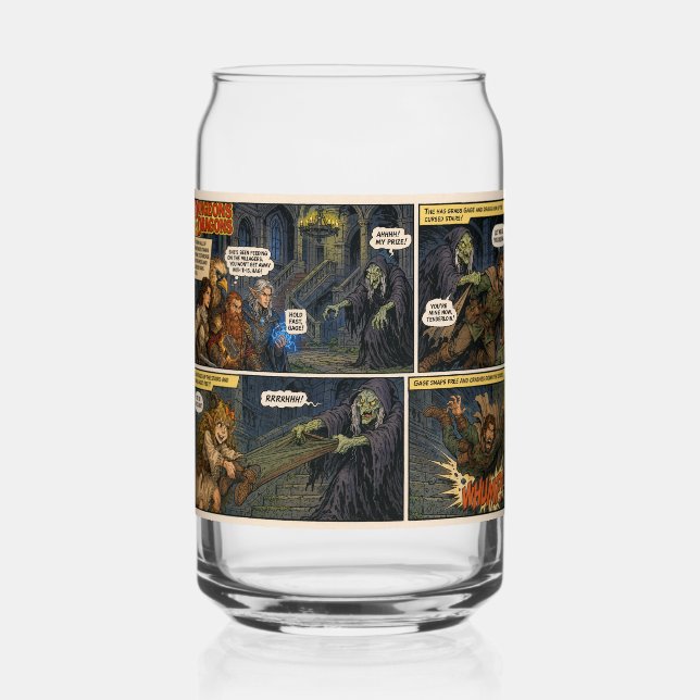 Komische lustige D&D-Tasse! Dosenglas (Vorderseite)