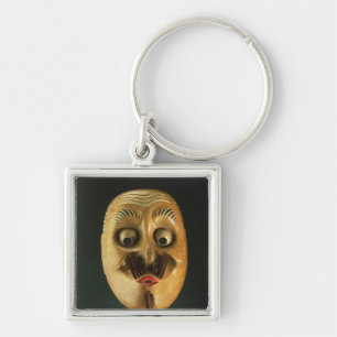 Komische Maske, Noh Theater Schlüsselanhänger