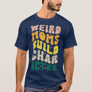 Komische Mütter bauen Charakter Groovy Humorvolle  T-Shirt