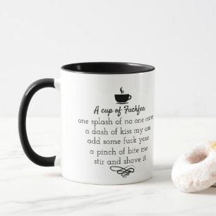 komischer Bürokaffee, kein Geschenk für einen Drin Tasse