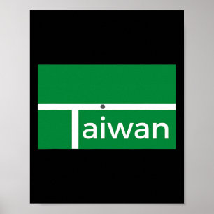 Komisches Badminton-Spiel Taiwan Neues Flaggen-Des Poster
