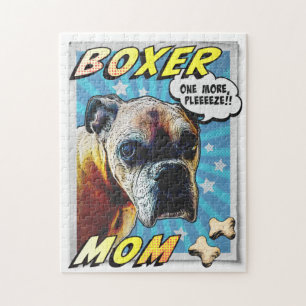 Komisches Boxer-Puzzle