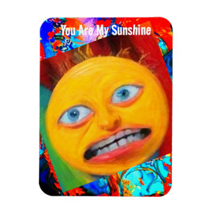 Komisches Lustiges Sonnenschein Magnet
