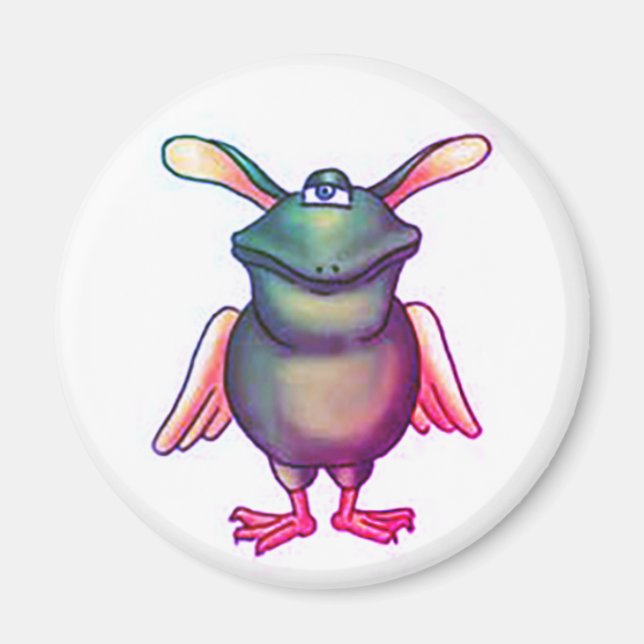 Komisches Monster für Halloween Magnet (Vorne)