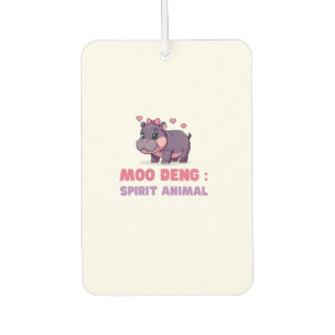 Komisches MOO DENG SPIRIT-TIER Abenteuersuchender Autolufterfrischer