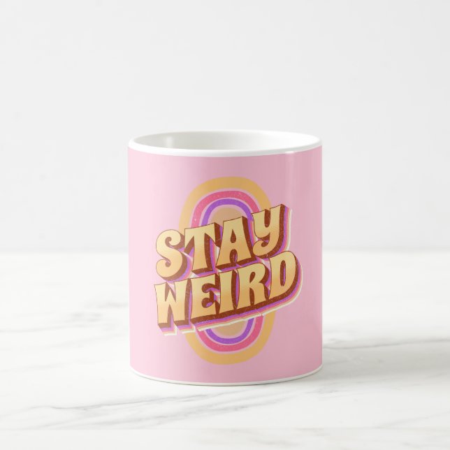 Komisches Retrodesign bleibe Kaffeetasse (Mittel)