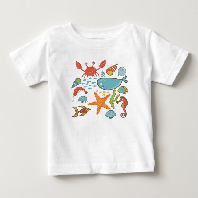 Komm ans Meer! Baby Bodysuit Baby T-shirt (Vorderseite)