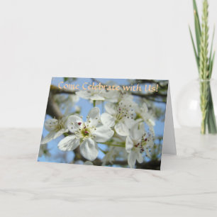 Komm feiern mit uns! Rett-Datum der Verheiratung Ankündigung