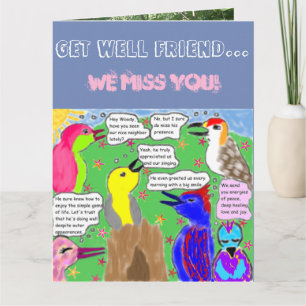 "Komm gut, Freund.. Wir vermissen dich!" Big Card Karte