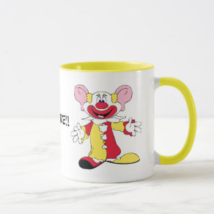 KOMM HER! Keramik-Tasse Clown mit großen Ohren Tasse