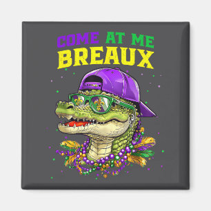 Komm her zu mir Breaux Alligator Lustiger Mardi Gr Magnet