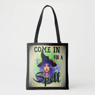 Komm herein für einen Zauber _ Halloween Tasche