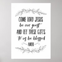 Komm Herr Jesus sein unser Gast Gebet Mauer Kunst