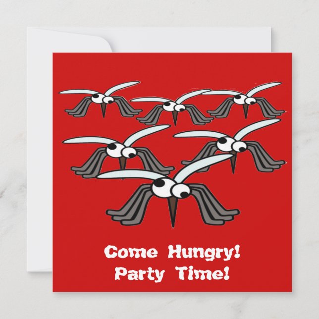 Komm Hunger! Party Zeit! Einladung (Vorderseite)