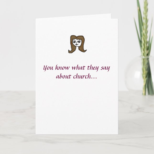 Komm in die Kirche! Karte (Vorderseite)