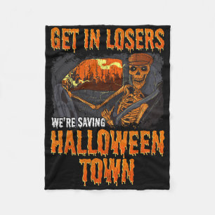 Komm in Verlierer Wir Rettete Halloween Stadt Fleecedecke