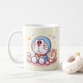 Komm Komm Katze und Doraemon Kaffeetasse
