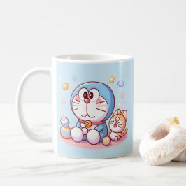 Komm Komm Katze und Doraemon Kaffeetasse