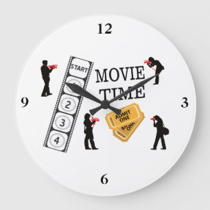 Komm mal her, alles ist Filmzeit Große Wanduhr
