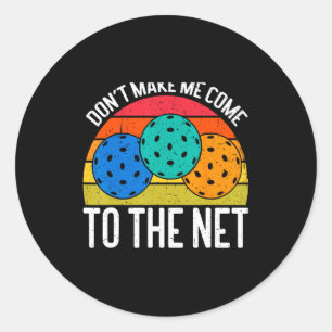 Komm nicht zum Netz Funny Ckleball _1 Runder Aufkleber