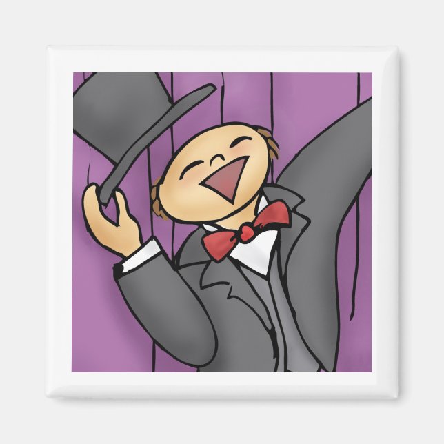 Komm raus und singe! (Platz, keine Wörter) Magnet (Vorne)