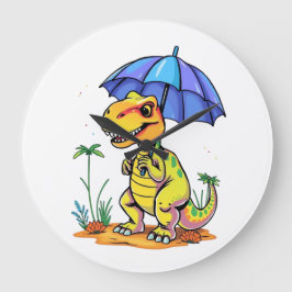 Komm, Regen Große Wanduhr