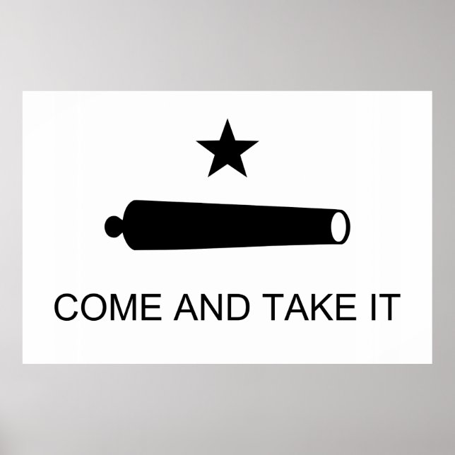 Komm und nimm es mit der texanischen Flagge, Schla Poster (Vorne)