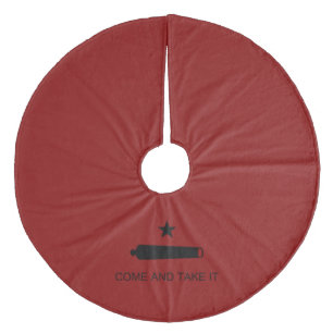 Komm und nimm es! Texas Staat Schlachtflagge Fleece Weihnachtsbaumdecke