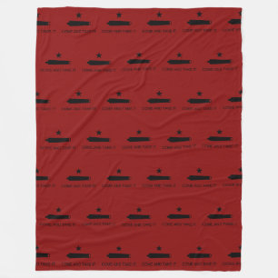 Komm und nimm es! Texas Staat Schlachtflagge Fleecedecke