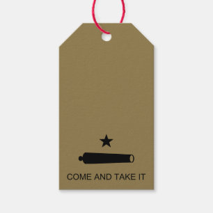 Komm und nimm es! Texas Staat Schlachtflagge Geschenkanhänger