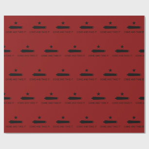 Komm und nimm es! Texas Staat Schlachtflagge Geschenkpapier
