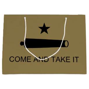 Komm und nimm es! Texas Staat Schlachtflagge Große Geschenktüte