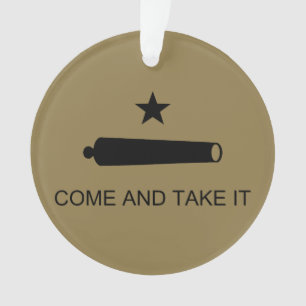 Komm und nimm es! Texas Staat Schlachtflagge Ornament
