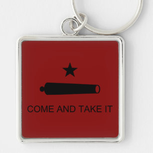 Komm und nimm es! Texas Staat Schlachtflagge Schlüsselanhänger