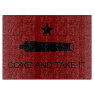 Komm und nimm es! Texas State Schlachtflagge Schneidebrett