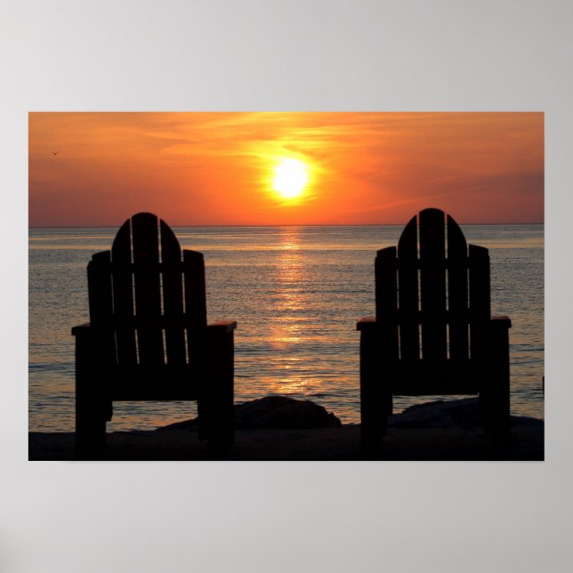 Komm und sieh dir den Sonnenuntergang an Poster (Vorne)