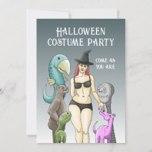 Komm wie du bist Halloween-Party Einladung