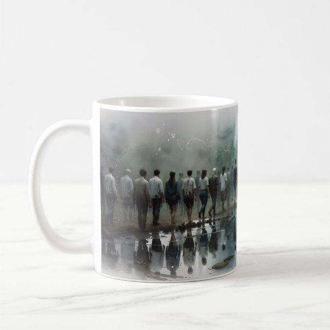 Komm, wie du bist Misty Reflection Art Becher Kaffeetasse (Links)