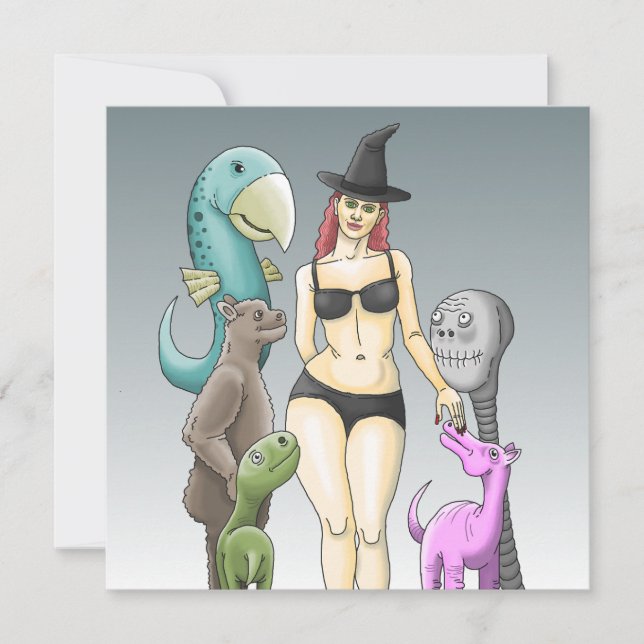 Komm, wie du Halloween-Einladung bist Einladung (Vorderseite)