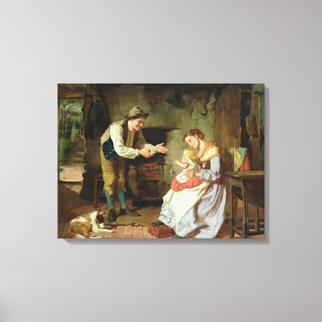 Komm zu Daddy Leinwanddruck (Vorderseite)